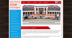 Desktop Screenshot of educationaltourpackages.com